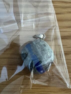 Blue and Gray Stone Pendant